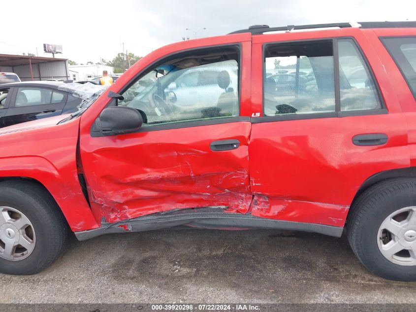 2002 Chevrolet Trailblazer Ls VIN: 1GNDS13S022302756 Lot: 39920298