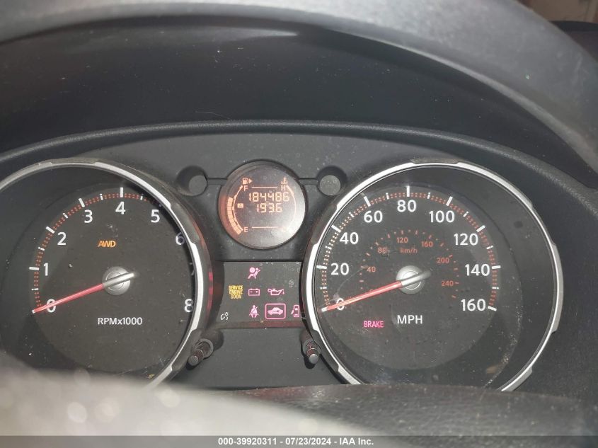 2010 Nissan Rogue S/Sl/Krom VIN: JN8AS5MV7AW601975 Lot: 39920311