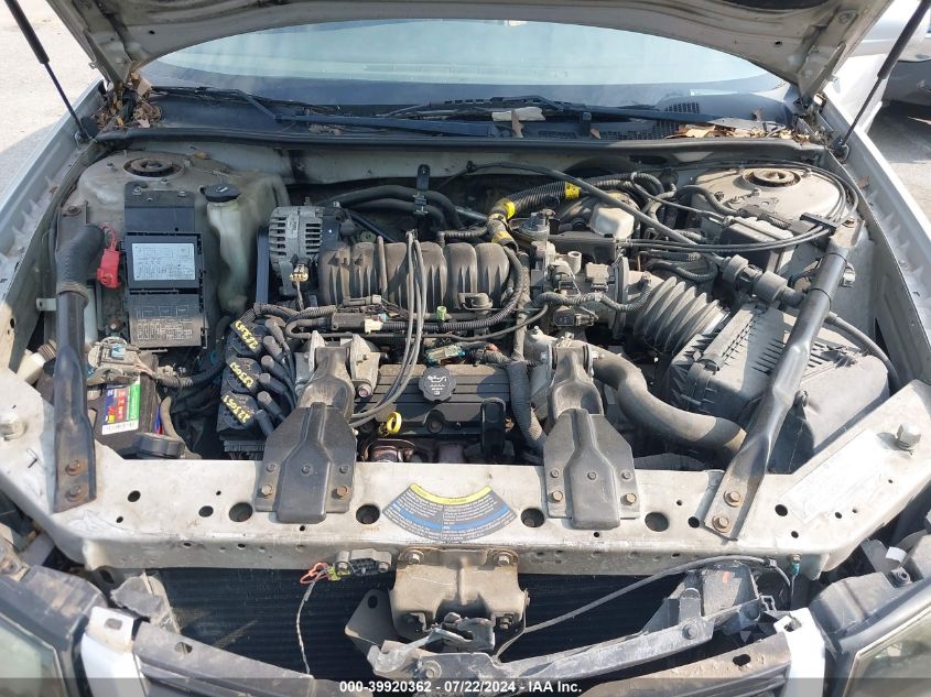 2004 Chevrolet Impala Ls VIN: 2G1WH52K749249642 Lot: 39920362