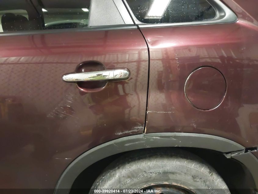 2012 Kia Sorento Lx VIN: 5XYKT3A69CG292217 Lot: 39920414