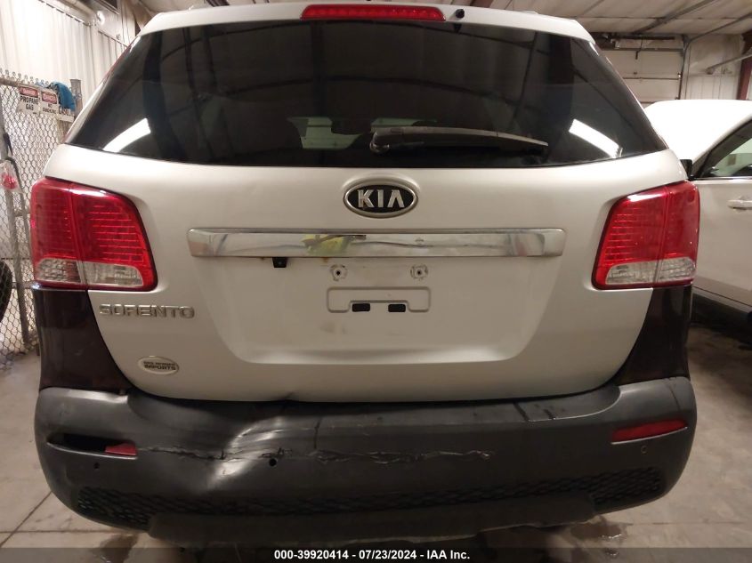 2012 Kia Sorento Lx VIN: 5XYKT3A69CG292217 Lot: 39920414