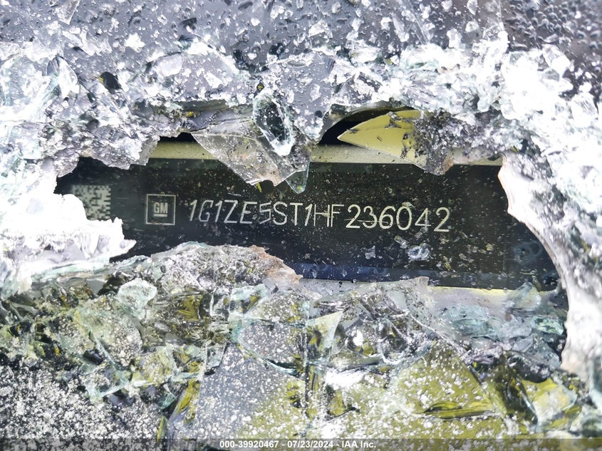 2017 Chevrolet Malibu 1Lt VIN: 1G1ZE5ST1HF236042 Lot: 39920467