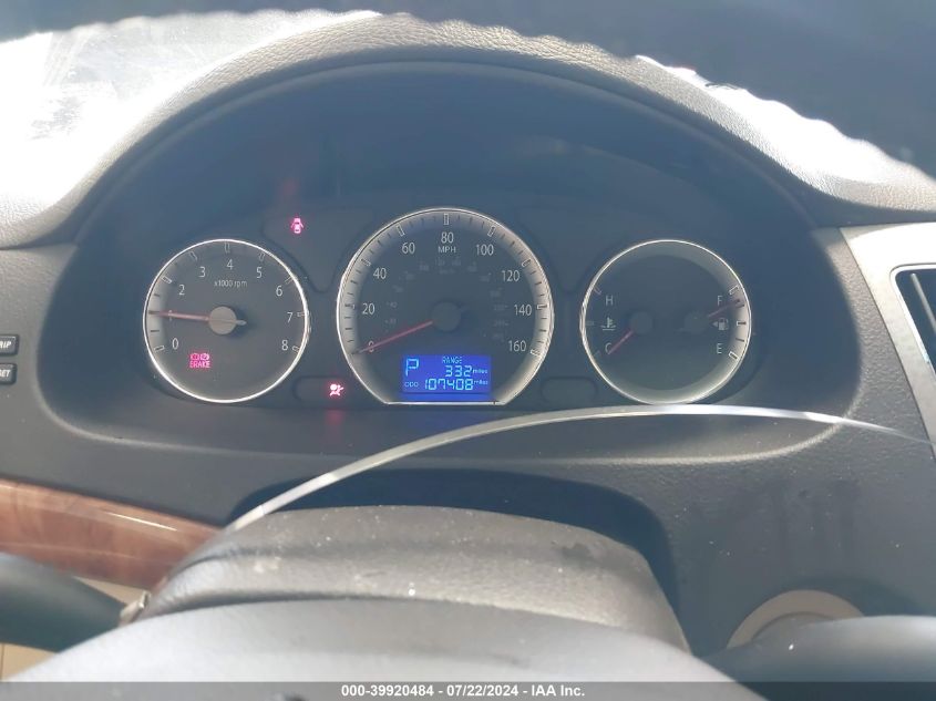 5NPEU46CX9H423882 2009 Hyundai Sonata Limited