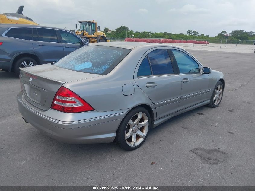 WDBRF52H07E023344 | 2007 MERCEDES-BENZ C 230