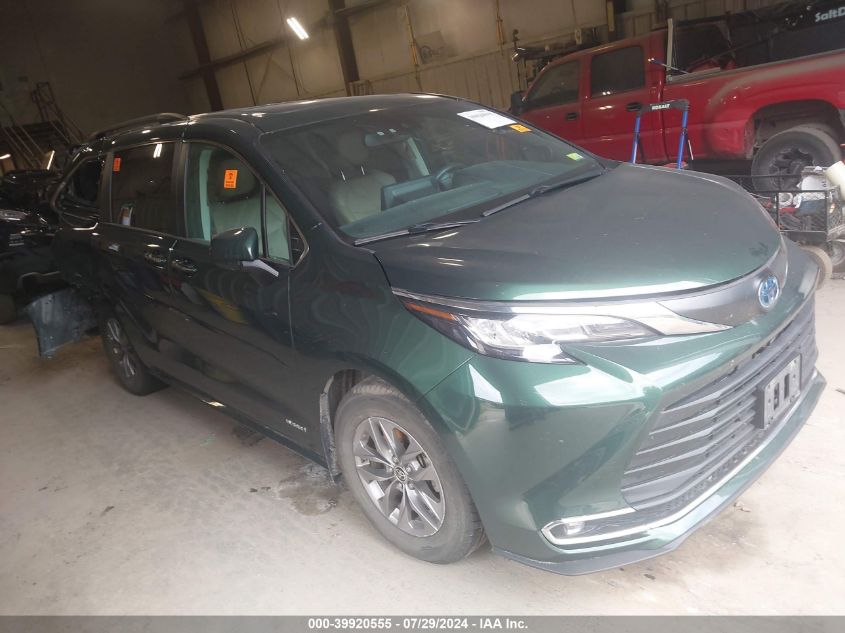 5TDJSKFC2MS006610 2021 TOYOTA SIENNA - Image 1