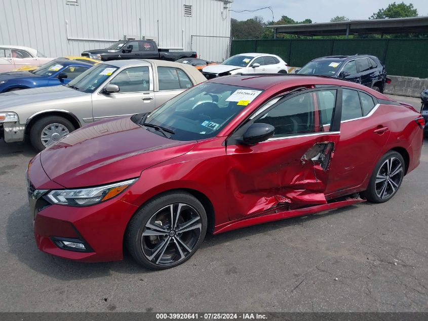 2021 Nissan Sentra Sr Xtronic Cvt VIN: 3N1AB8DV1MY234634 Lot: 39920641