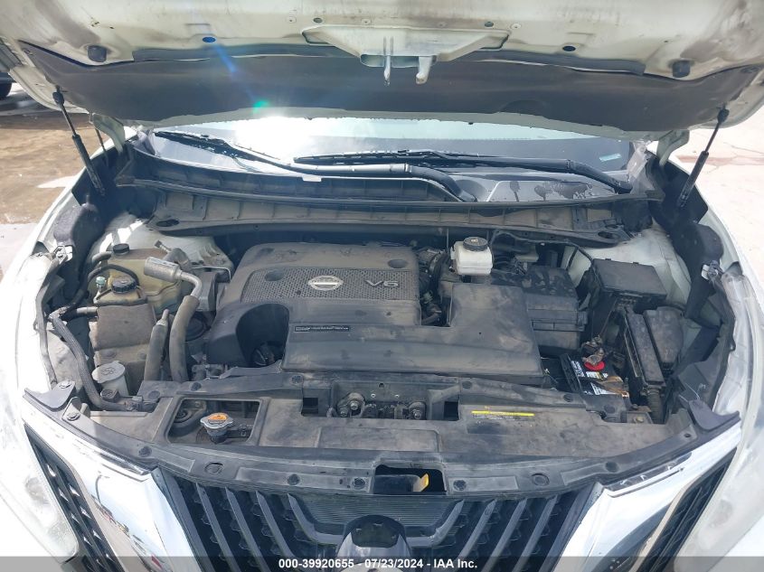 2017 Nissan Murano S/Sl/Sv/Platinum VIN: 5N1AZ2MG4HN102358 Lot: 39920655