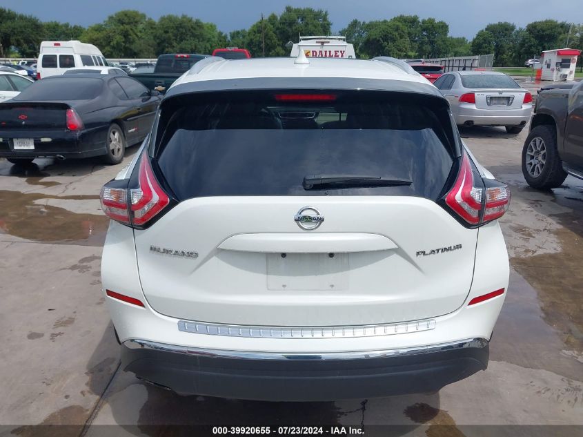 2017 Nissan Murano S/Sl/Sv/Platinum VIN: 5N1AZ2MG4HN102358 Lot: 39920655