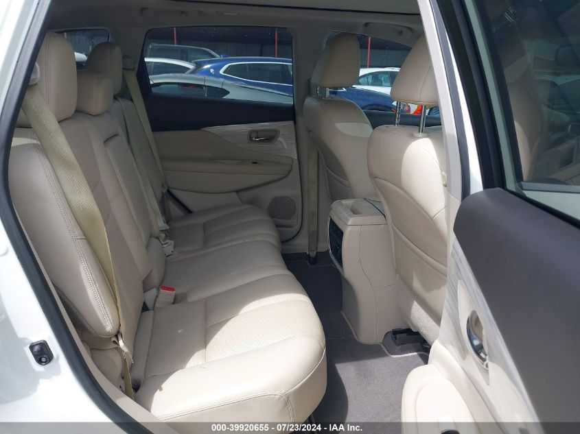 2017 Nissan Murano S/Sl/Sv/Platinum VIN: 5N1AZ2MG4HN102358 Lot: 39920655