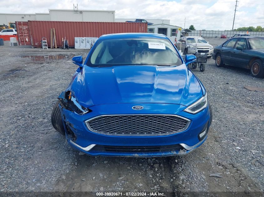 2019 Ford Fusion Titanium VIN: 3FA6P0K93KR246065 Lot: 39920671