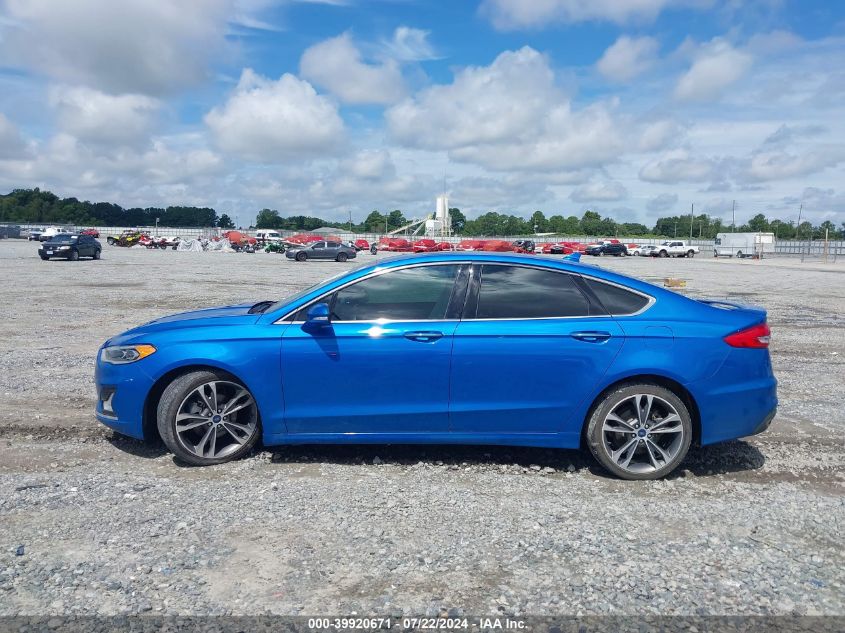 2019 Ford Fusion Titanium VIN: 3FA6P0K93KR246065 Lot: 39920671