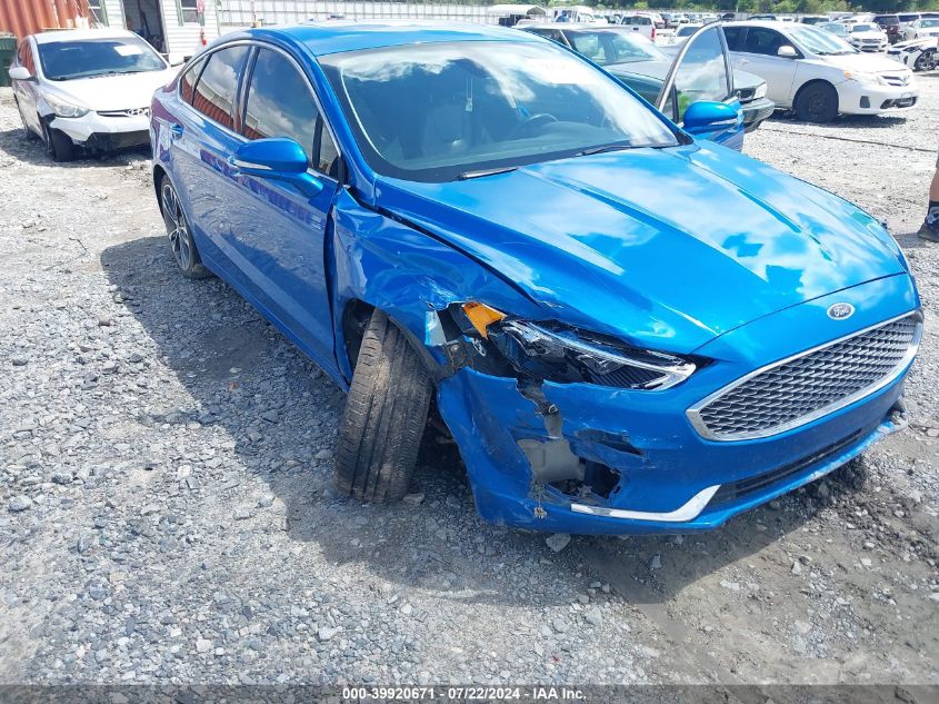 2019 Ford Fusion Titanium VIN: 3FA6P0K93KR246065 Lot: 39920671