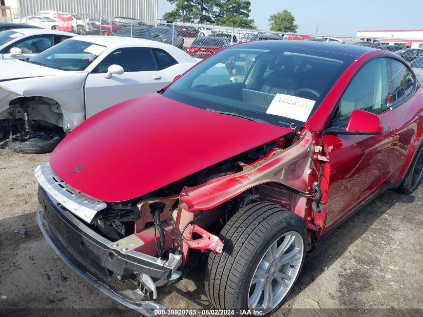 2021 Tesla Model Y Long Range Dual Motor All-Wheel Drive VIN: 5YJYGDEEXMF265008 Lot: 39920753