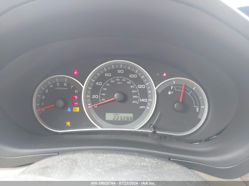 2009 Subaru Impreza 2.5I VIN: JF1GH60639G813955 Lot: 39920764