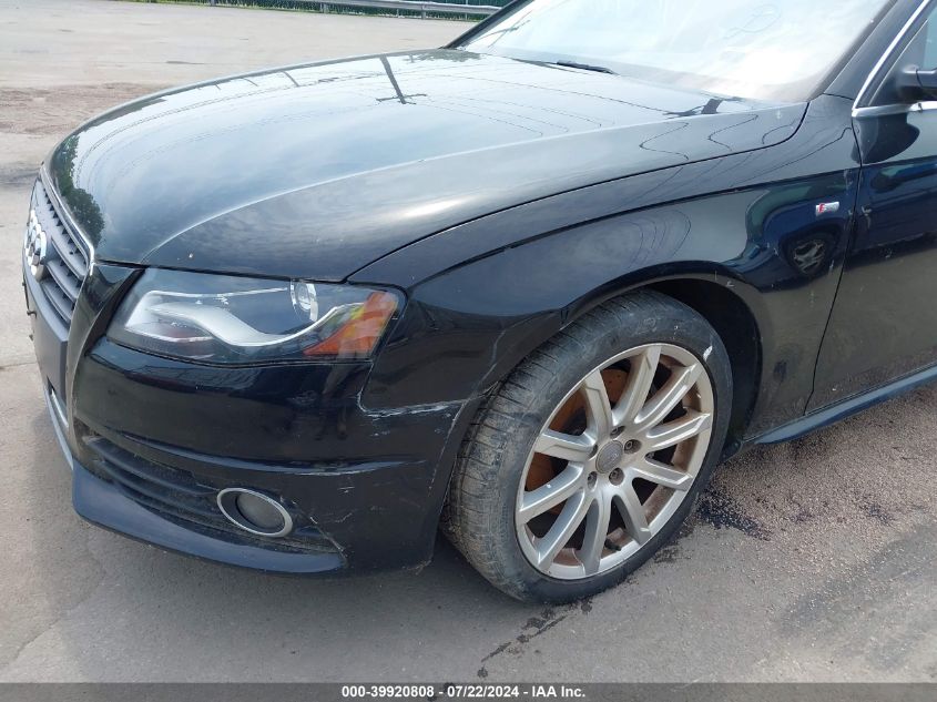 2012 Audi A4 2.0T Premium VIN: WAUFFAFL5CN001617 Lot: 39920808