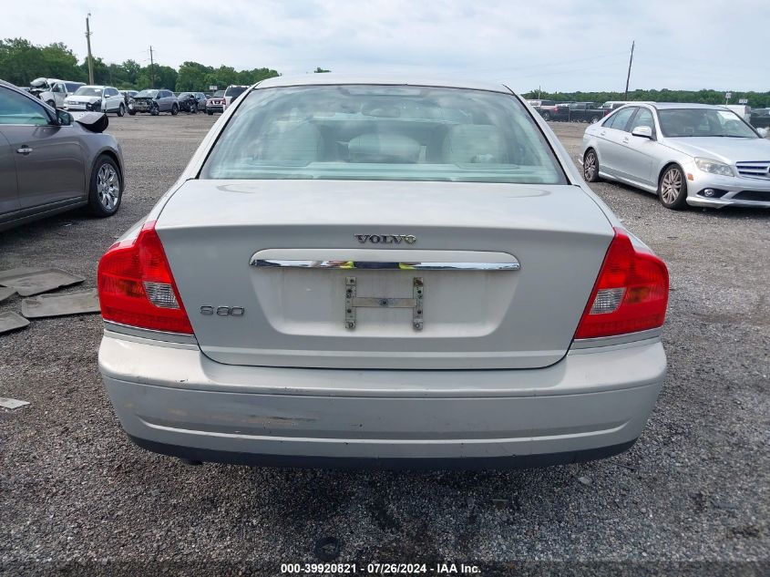 2004 Volvo S80 2.5T VIN: YV1TS59H241373354 Lot: 39920821