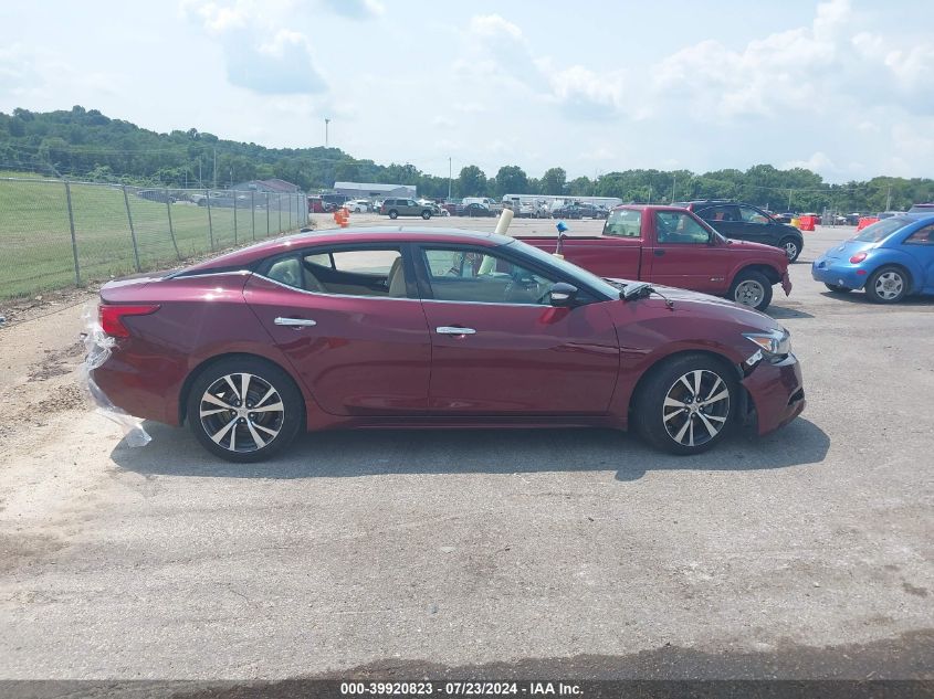 2017 Nissan Maxima 3.5S/Sv/Sl/Sr/Plat VIN: 1N4AA6AP6HC415856 Lot: 39920823