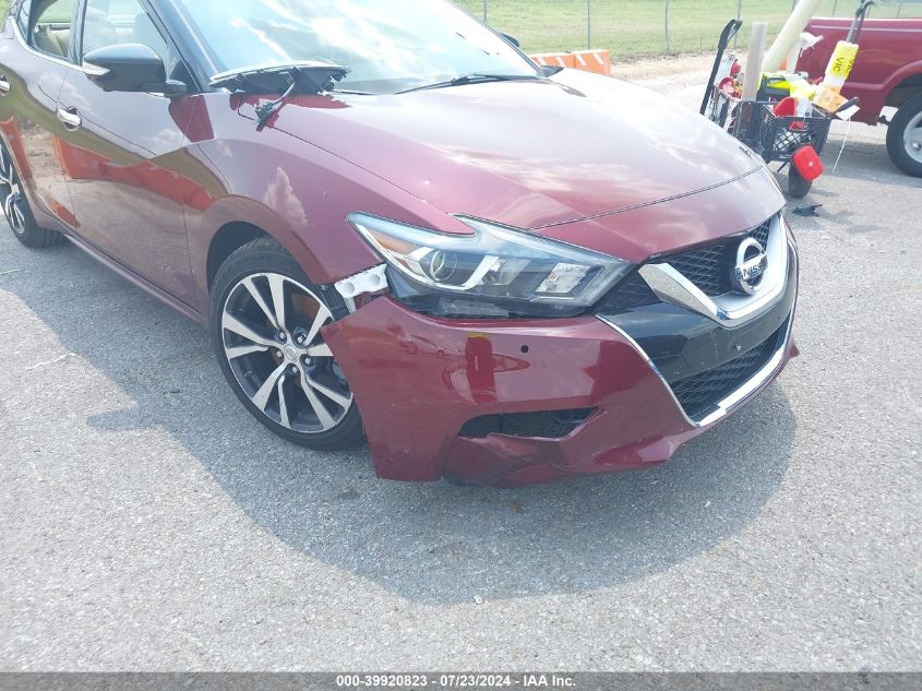 2017 Nissan Maxima 3.5S/Sv/Sl/Sr/Plat VIN: 1N4AA6AP6HC415856 Lot: 39920823