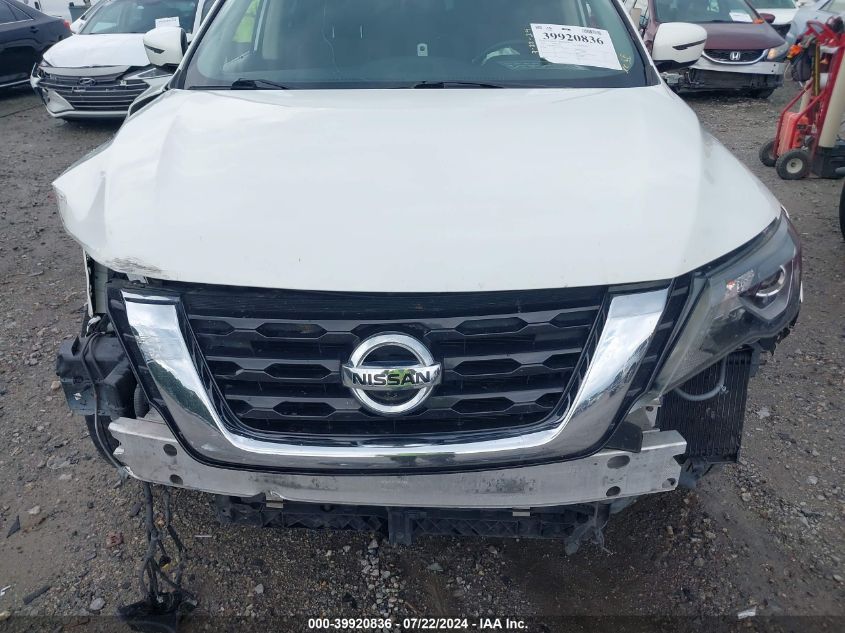 2020 Nissan Pathfinder Sv 2Wd VIN: 5N1DR2BN4LC601020 Lot: 39920836