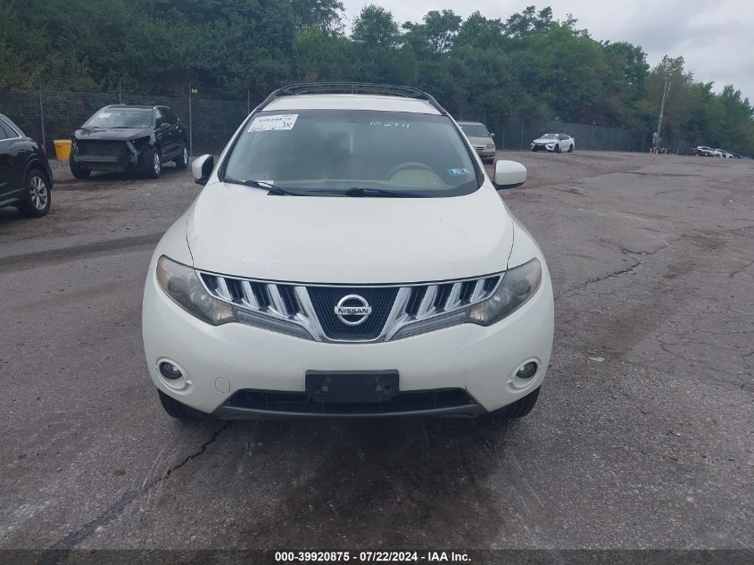 2009 Nissan Murano Sl VIN: JN8AZ18W59W102711 Lot: 39920875