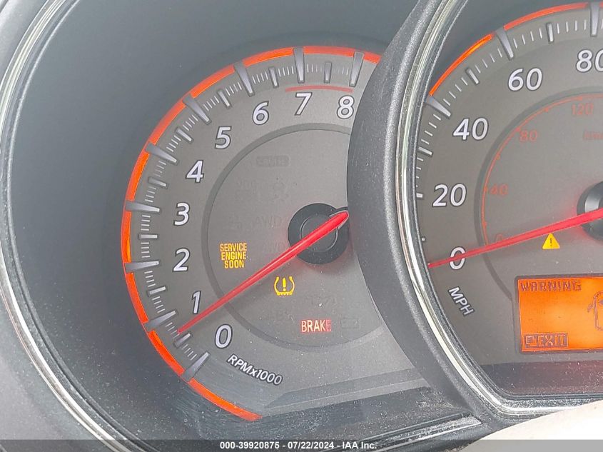 2009 Nissan Murano Sl VIN: JN8AZ18W59W102711 Lot: 39920875