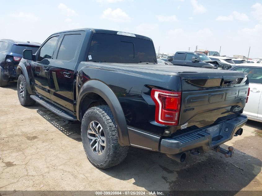 2017 Ford F-150 Raptor VIN: 1FTFW1RG7HFA24786 Lot: 40368817