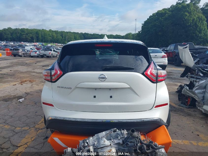 2018 Nissan Murano S VIN: 5N1AZ2MG3JN197453 Lot: 39920925