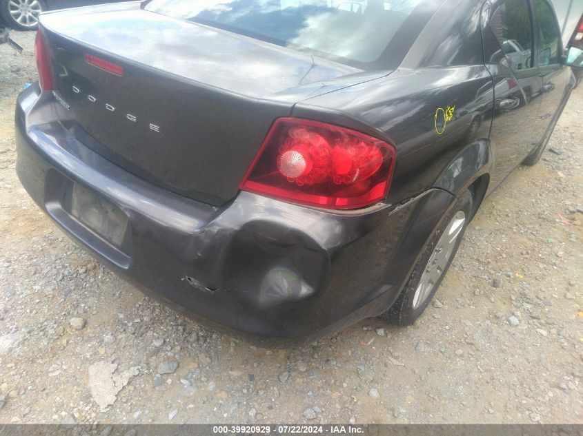 2014 Dodge Avenger Se VIN: 1C3CDZAB8EN218644 Lot: 39920929