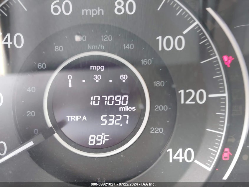 2013 Honda Cr-V Lx VIN: 5J6RM4H33DL000347 Lot: 39921027