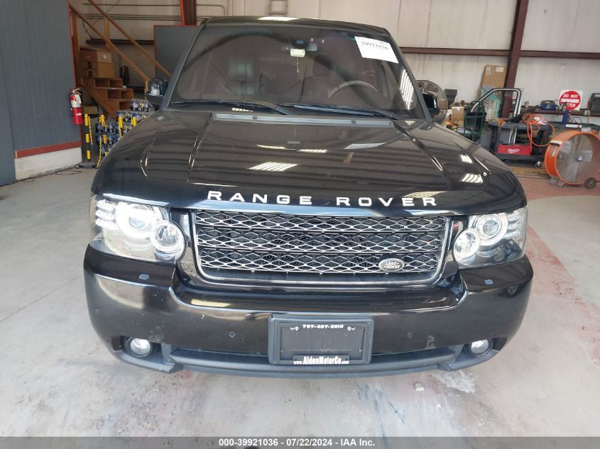 2012 Land Rover Range Rover Hse VIN: SALMF1D44CA390952 Lot: 39921036