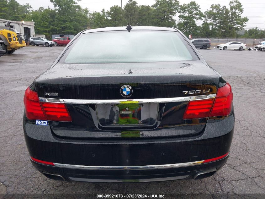 2013 BMW 750Li xDrive VIN: WBAYF8C56DD140279 Lot: 39921073