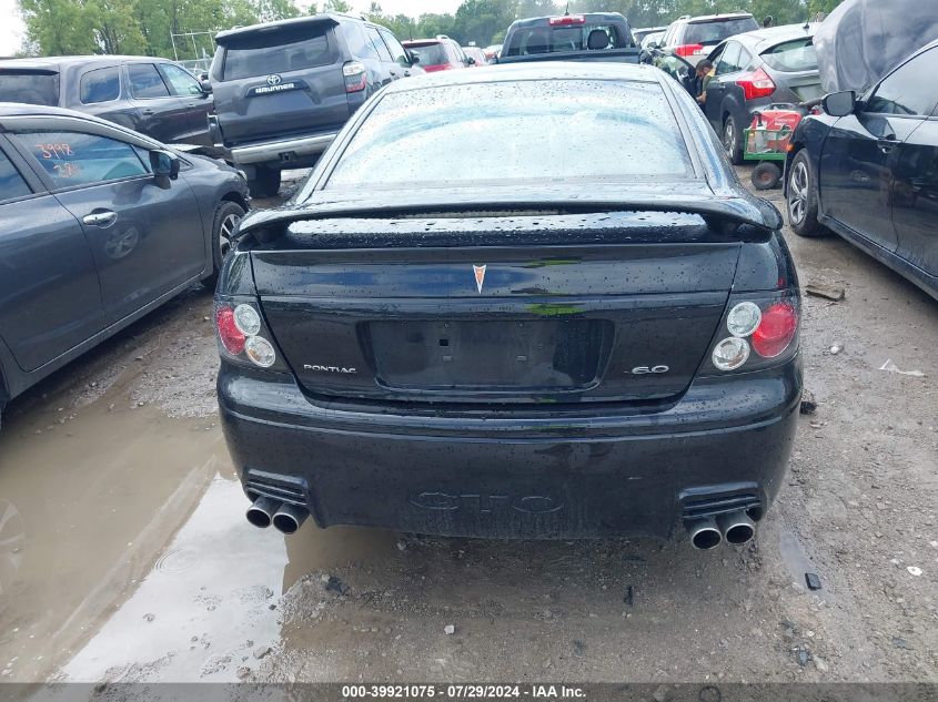 2006 Pontiac Gto VIN: 6G2VX12U96L826528 Lot: 39921075