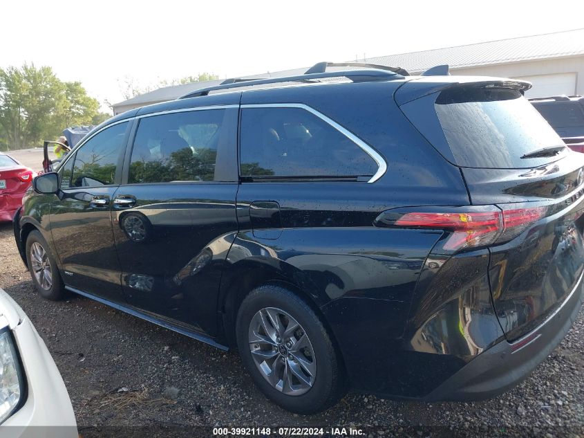 2021 Toyota Sienna Xle VIN: 5TDYRKEC0MS046342 Lot: 39921148