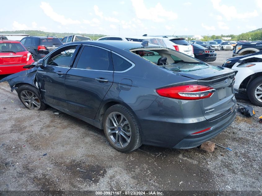 VIN 3FA6P0RU7KR273683 2019 FORD FUSION HYBRID no.3