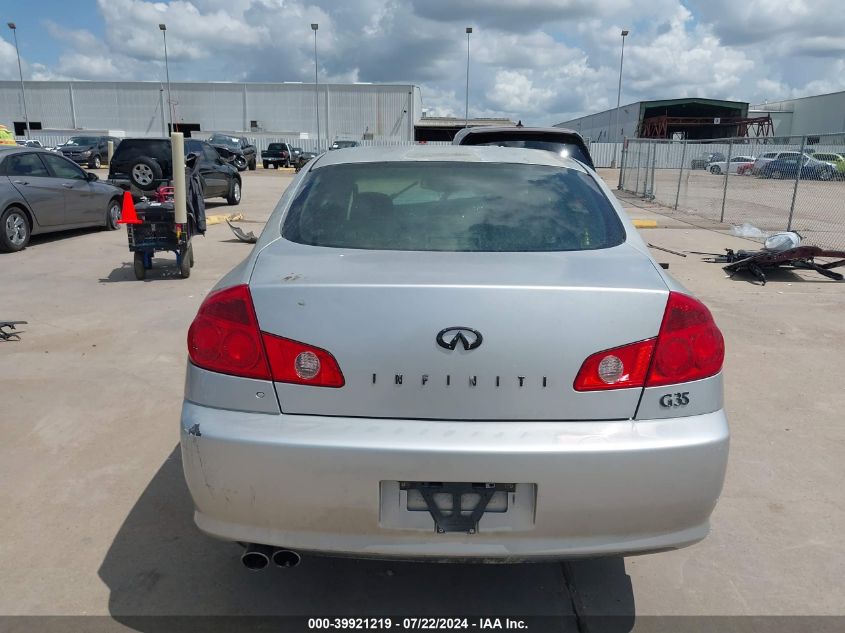 2006 Infiniti G35 VIN: JNKCV51E76M512425 Lot: 39921219