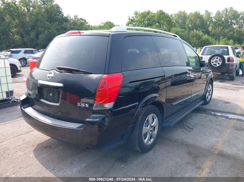 2008 Nissan Quest S/Se/Sl VIN: 5N1BV28U58N115488 Lot: 39921248