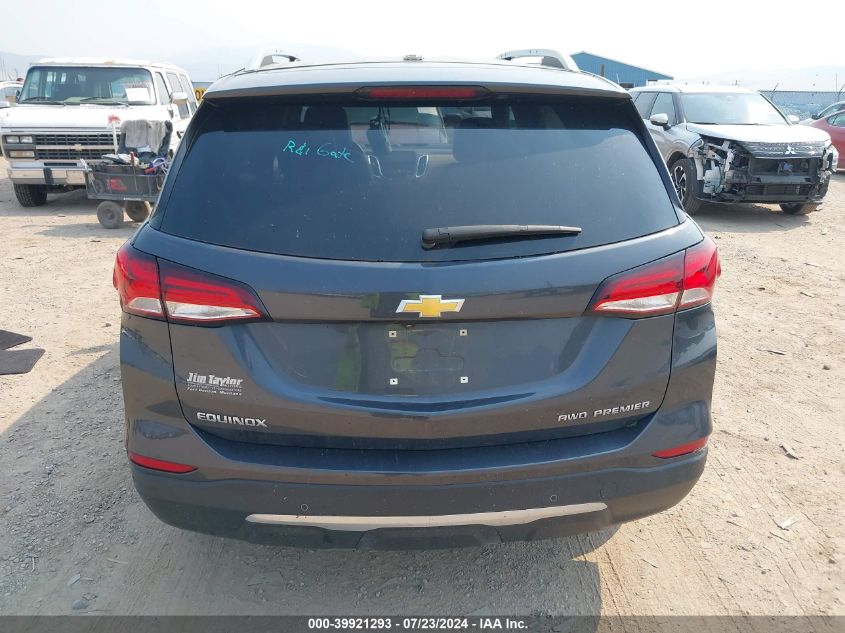 2022 Chevrolet Equinox Awd Premier VIN: 3GNAXXEV9NS191664 Lot: 39921293