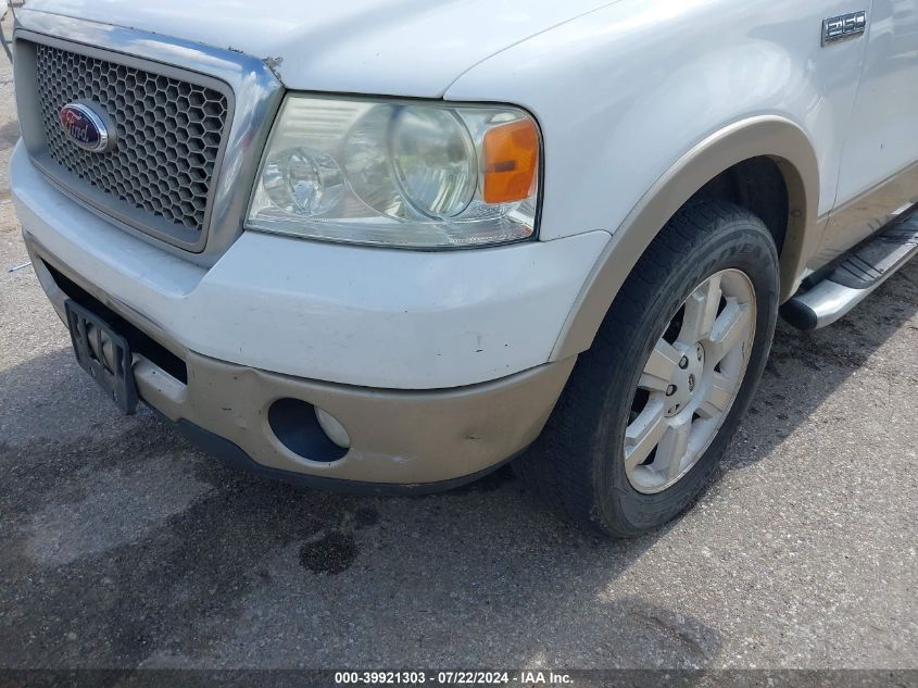 2007 Ford F-150 Lariat/Xlt VIN: 1FTPW12V87KC54744 Lot: 39921303