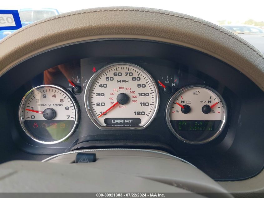 2007 Ford F-150 Lariat/Xlt VIN: 1FTPW12V87KC54744 Lot: 39921303