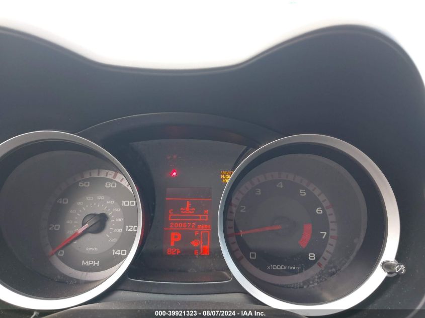 2008 Mitsubishi Lancer De/Es VIN: JA3AU26U98U040823 Lot: 39921323