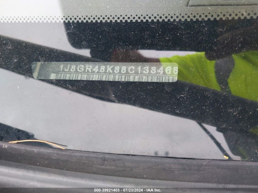 2008 Jeep Grand Cherokee Laredo VIN: 1J8GR48K88C138468 Lot: 39921403