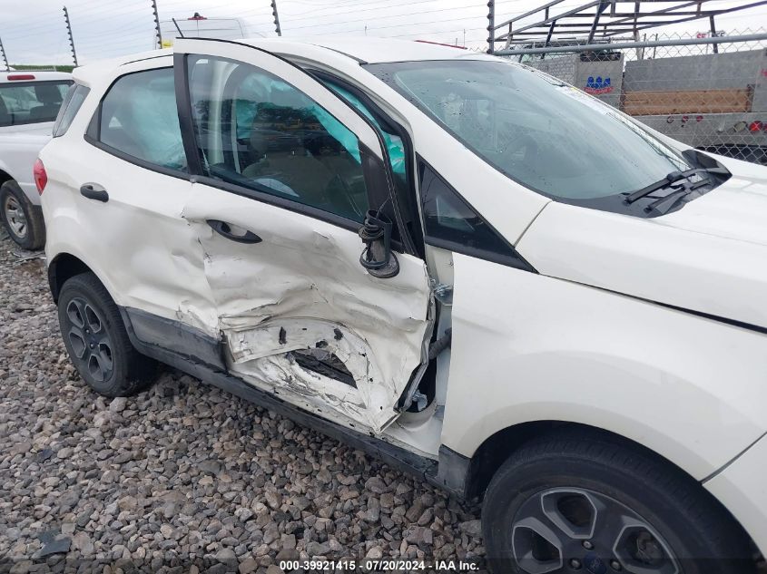 2021 Ford Ecosport S VIN: MAJ6S3FLXMC403792 Lot: 39921415