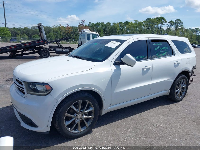 2014 DODGE DURANGO SXT VIN: 1C4RDHAGXEC344737
