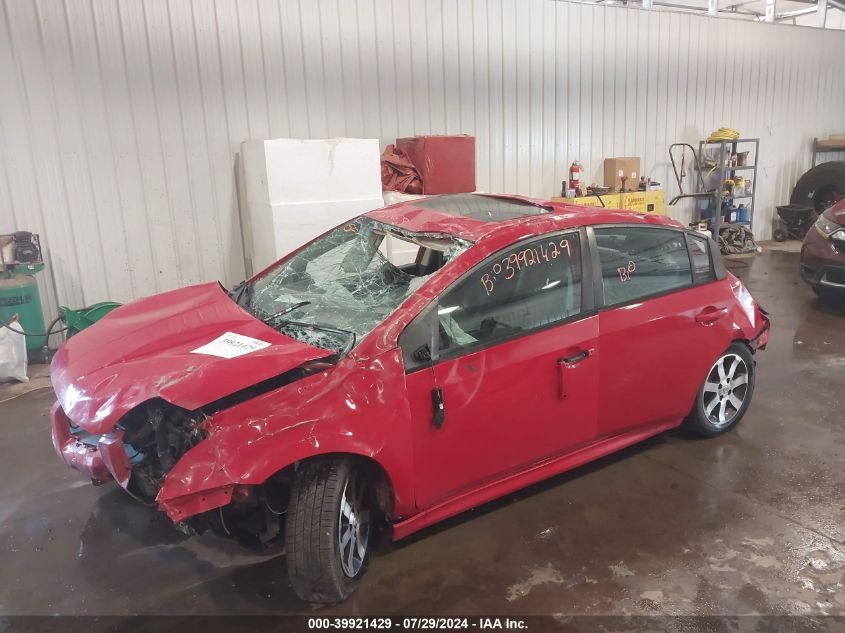 2012 Nissan Sentra 2.0 Sr VIN: 3N1AB6AP9CL649710 Lot: 39921429