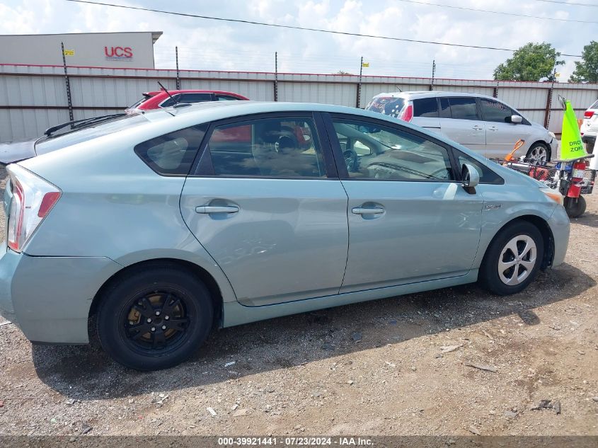 2012 Toyota Prius Three VIN: JTDKN3DU6C1587537 Lot: 39921441