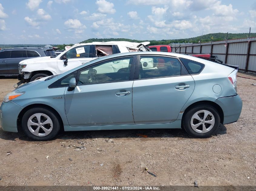 2012 Toyota Prius Three VIN: JTDKN3DU6C1587537 Lot: 39921441