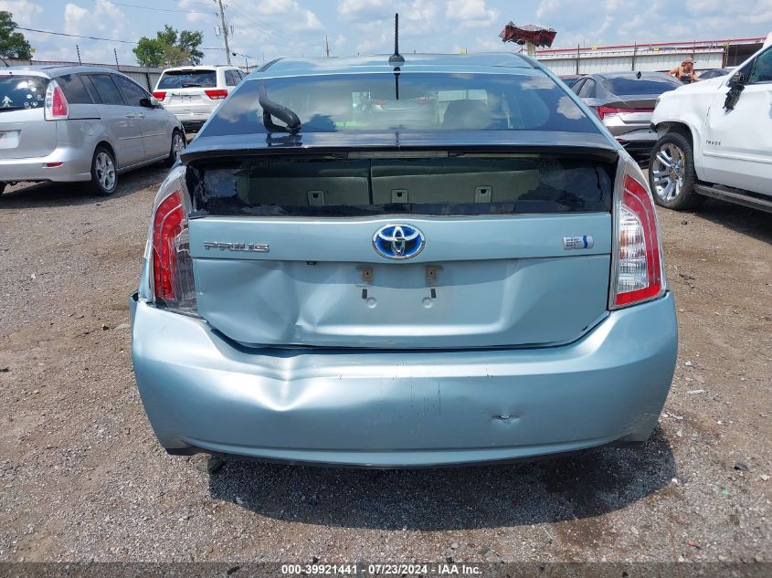 2012 Toyota Prius Three VIN: JTDKN3DU6C1587537 Lot: 39921441