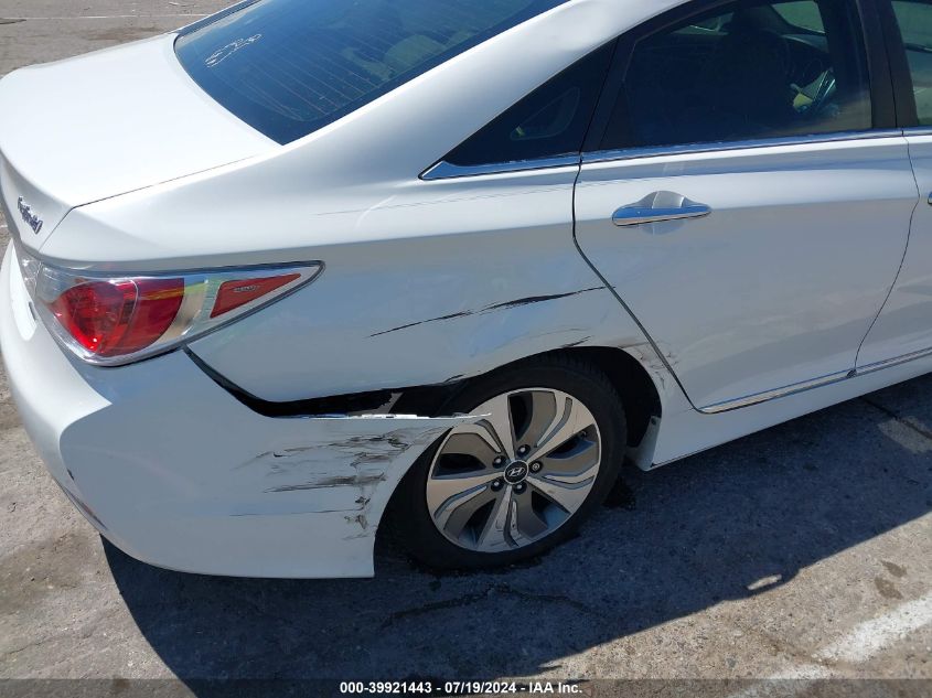 2013 Hyundai Sonata Hybrid Limited VIN: KMHEC4A44DA090593 Lot: 39921443