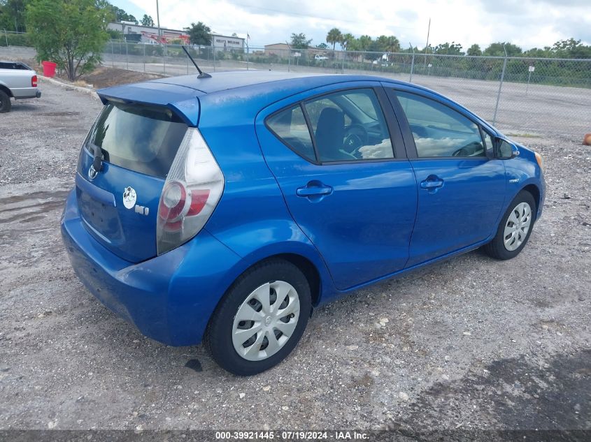 2014 Toyota Prius C One VIN: JTDKDTB39E1067686 Lot: 39921445