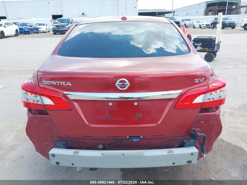 2015 Nissan Sentra Sv VIN: 3N1AB7AP7FY290998 Lot: 39921448